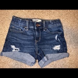 Abercrombie kids jean shorts